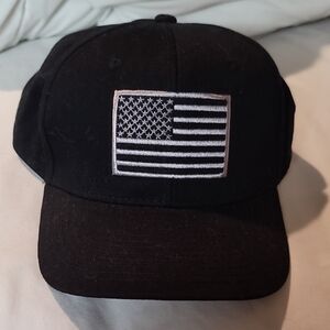 Black American Flag Baseball Cap